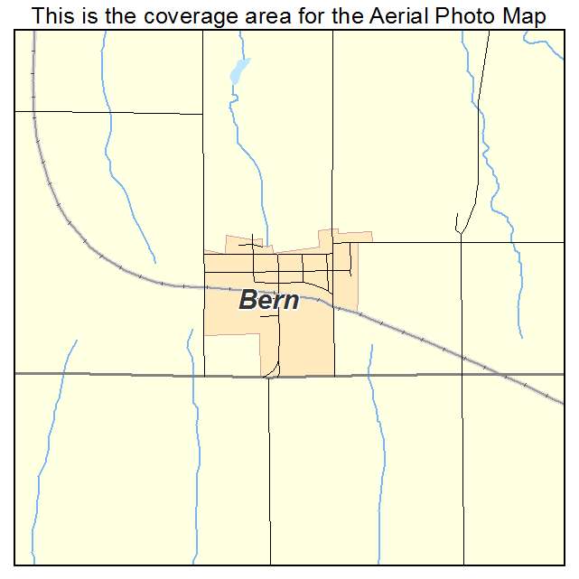 Bern, KS location map 