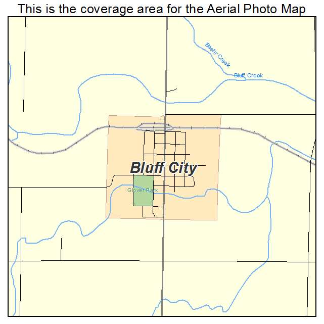 Bluff City, KS location map 
