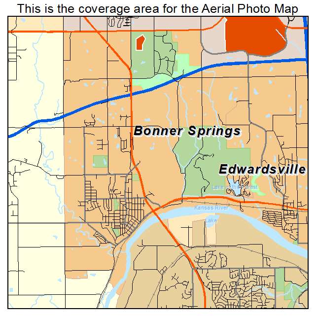 Bonner Springs, KS location map 