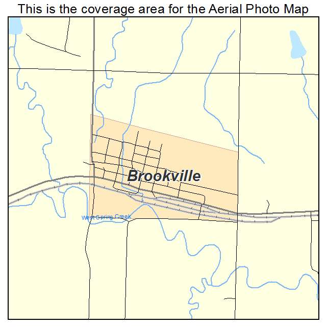 Brookville, KS location map 