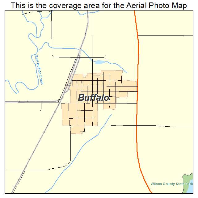 Buffalo, KS location map 