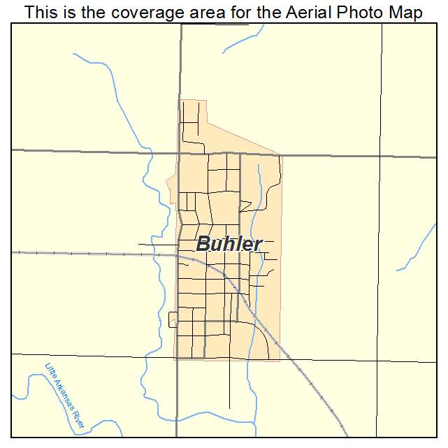 Buhler, KS location map 
