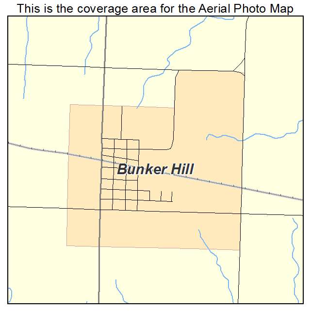 Bunker Hill, KS location map 