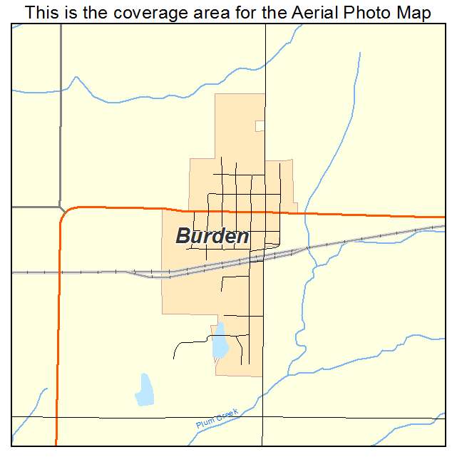 Burden, KS location map 