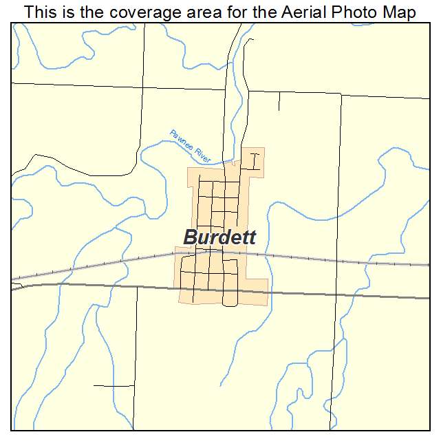 Burdett, KS location map 