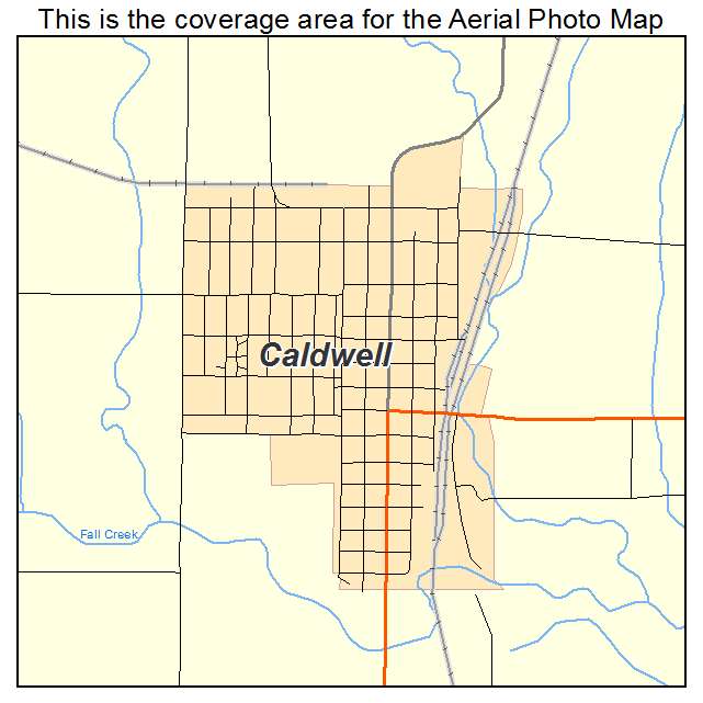 Caldwell, KS location map 
