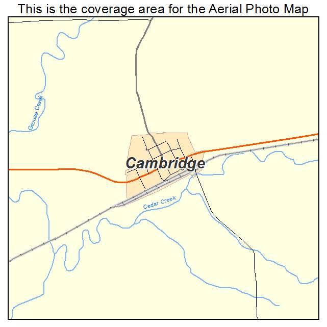 Cambridge, KS location map 