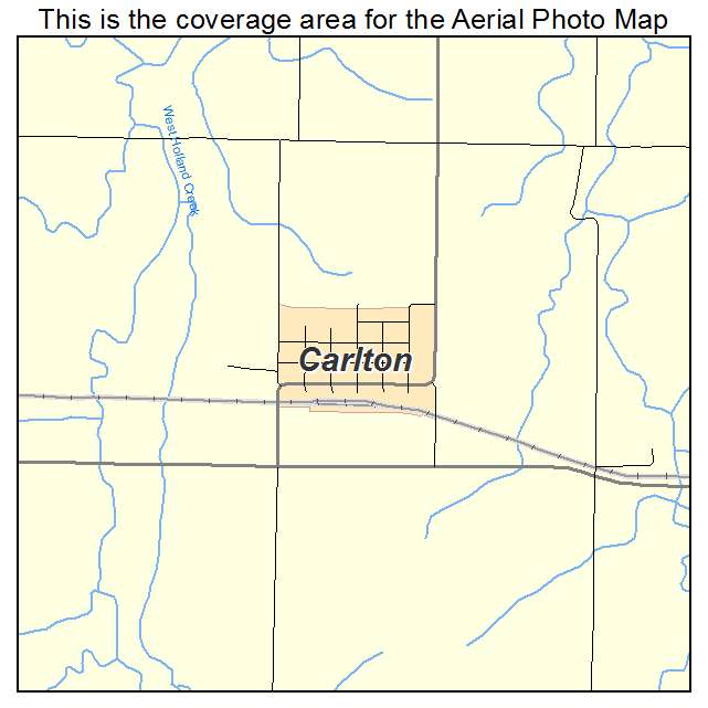 Carlton, KS location map 