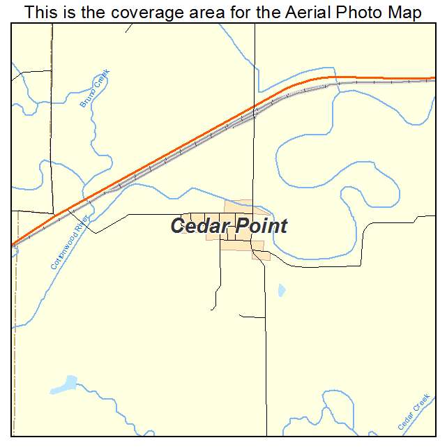 Cedar Point, KS location map 