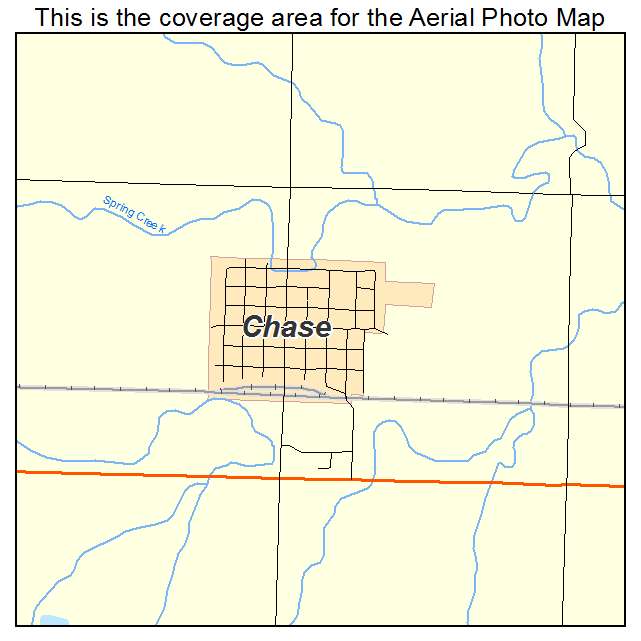 Chase, KS location map 