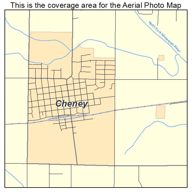 Cheney, KS location map 