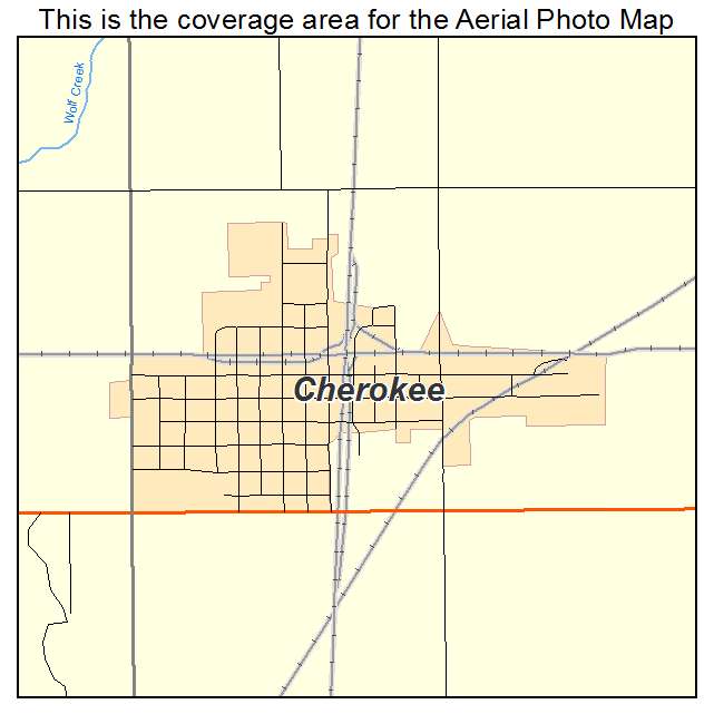Cherokee, KS location map 