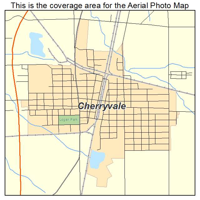 Cherryvale, KS location map 
