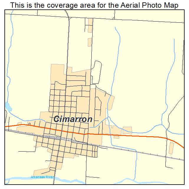 Cimarron, KS location map 