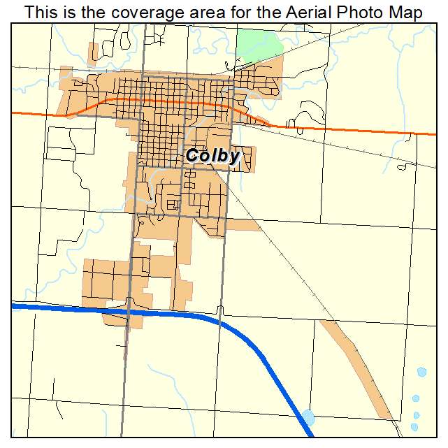 Colby, KS location map 