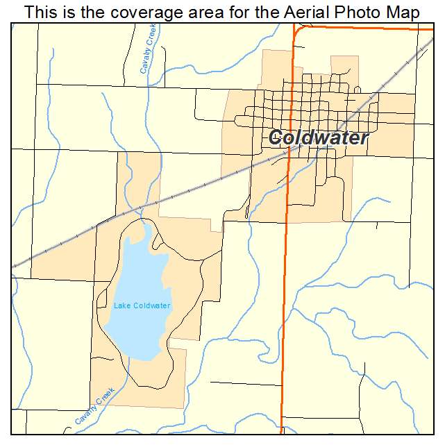 Coldwater, KS location map 