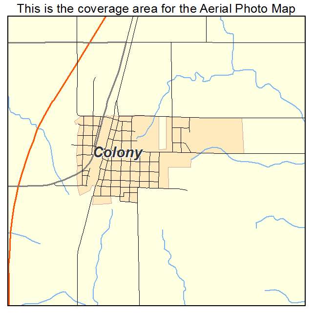 Colony, KS location map 