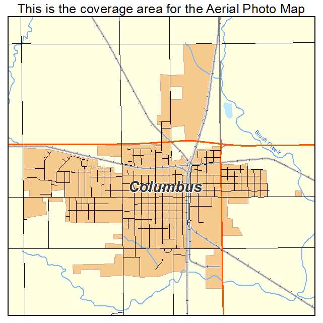 Columbus, KS location map 