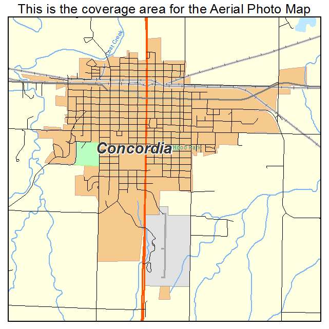 Concordia, KS location map 