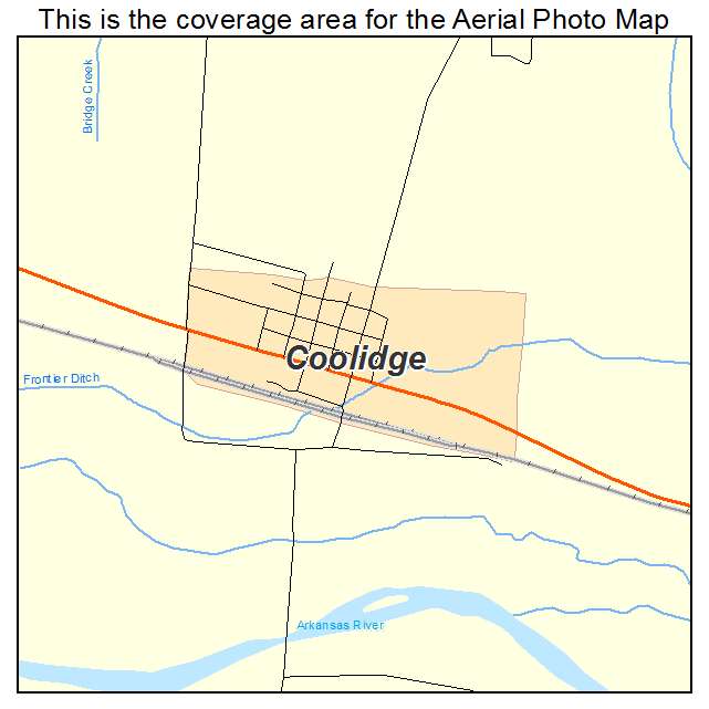 Coolidge, KS location map 