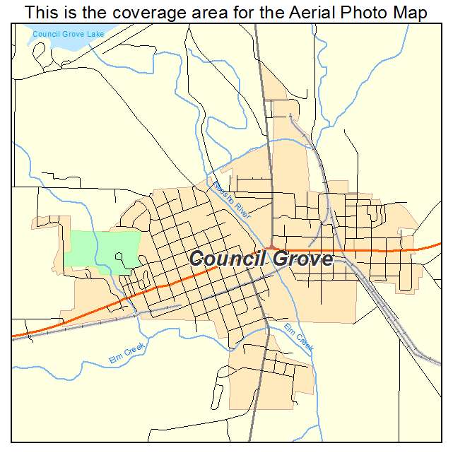 Council Grove, KS location map 