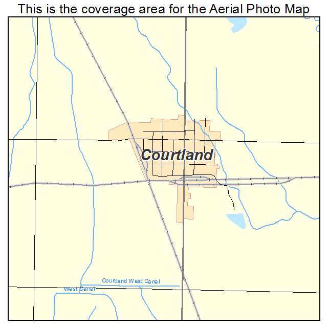 Courtland, KS location map 