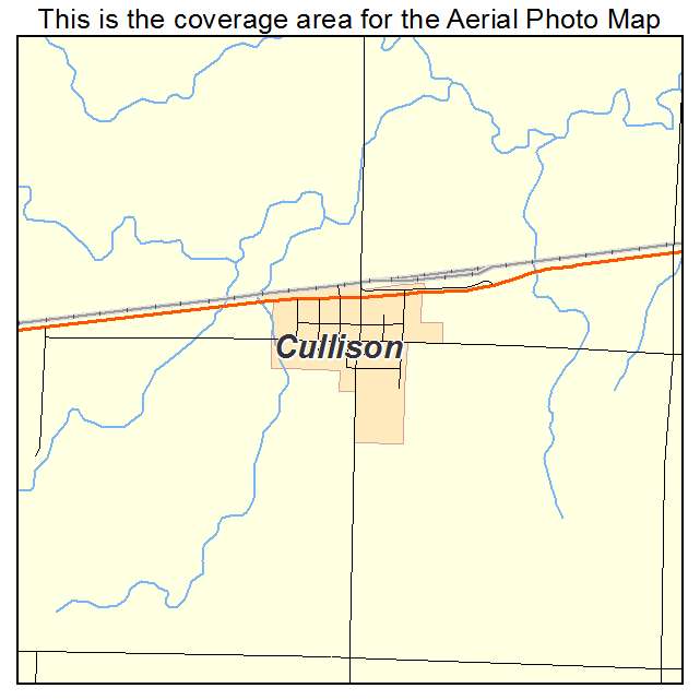 Cullison, KS location map 