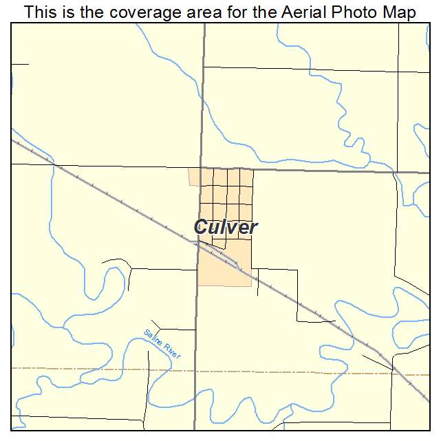 Culver, KS location map 
