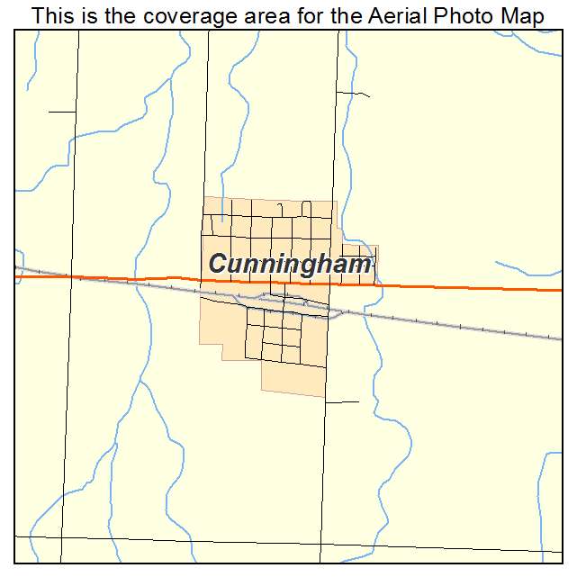Cunningham, KS location map 