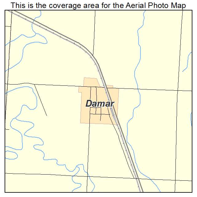 Damar, KS location map 