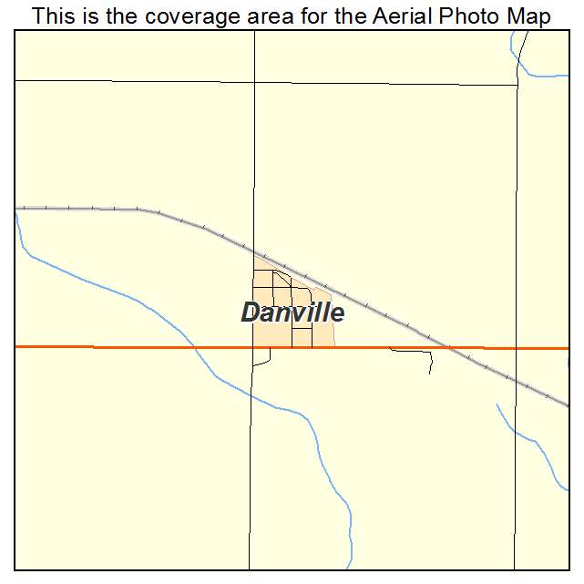 Danville, KS location map 