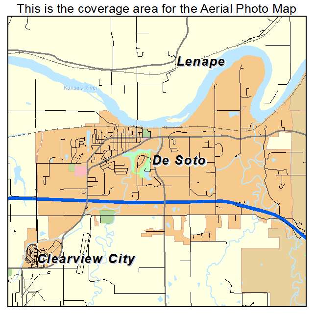 De Soto, KS location map 