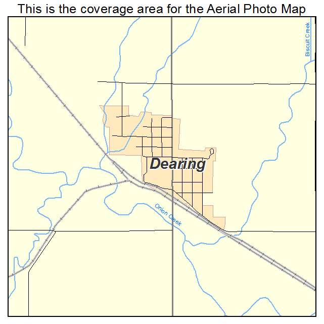 Dearing, KS location map 