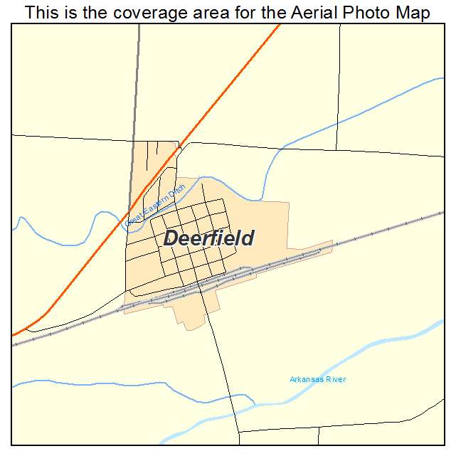Deerfield, KS location map 