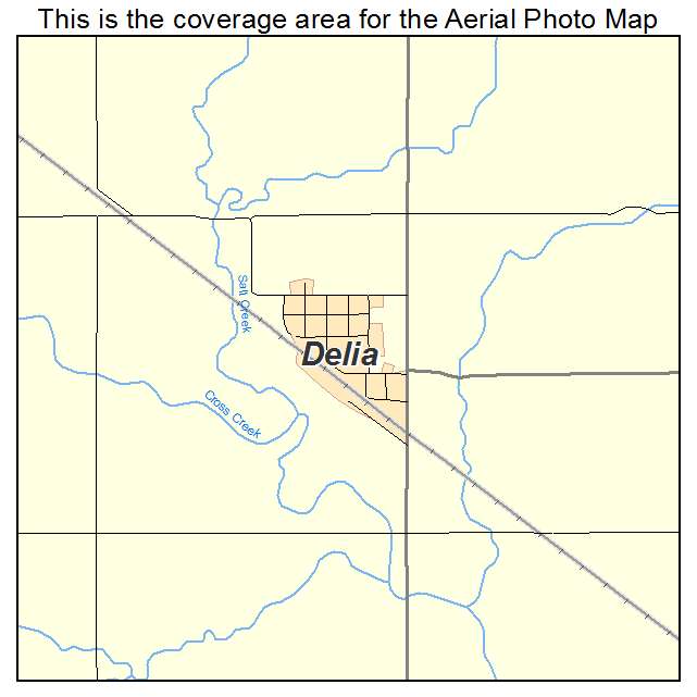 Delia, KS location map 