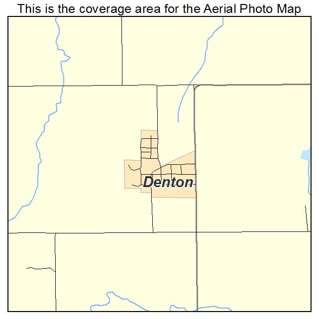 Denton, KS location map 