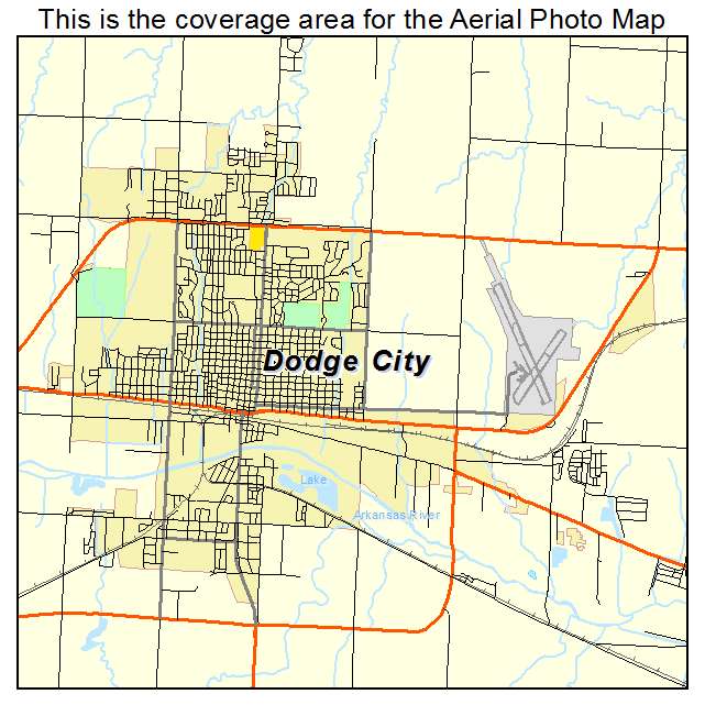 Dodge City, KS location map 