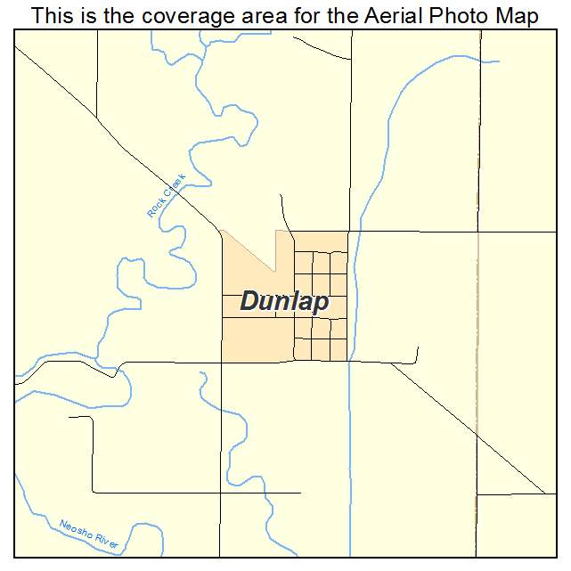 Dunlap, KS location map 