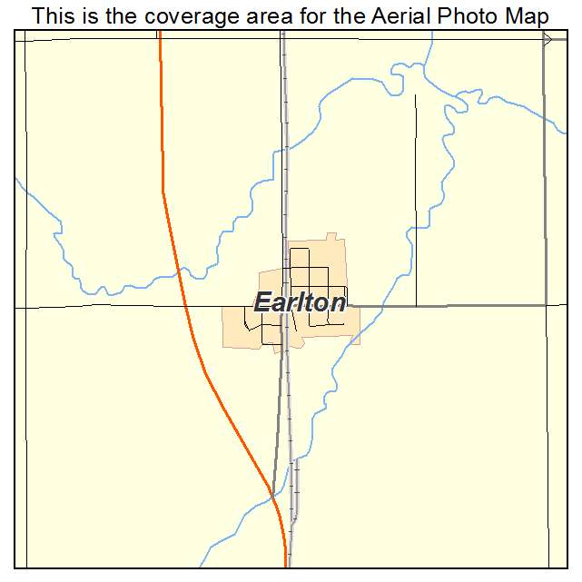 Earlton, KS location map 