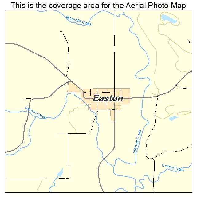 Easton, KS location map 