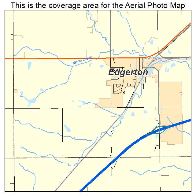 Edgerton, KS location map 