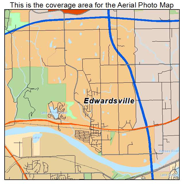 Edwardsville, KS location map 