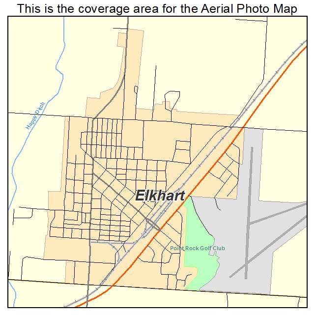 Elkhart, KS location map 