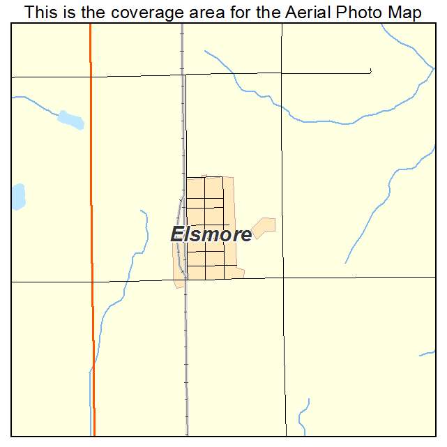 Elsmore, KS location map 