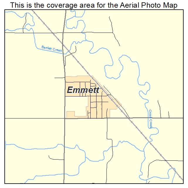 Emmett, KS location map 
