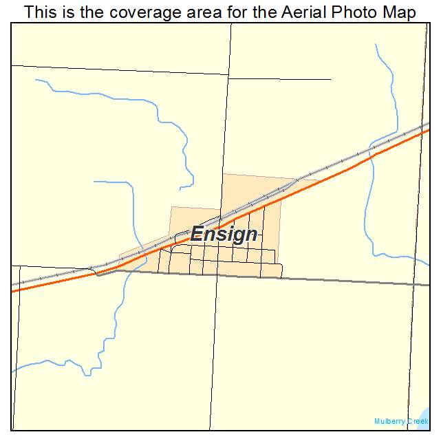 Ensign, KS location map 
