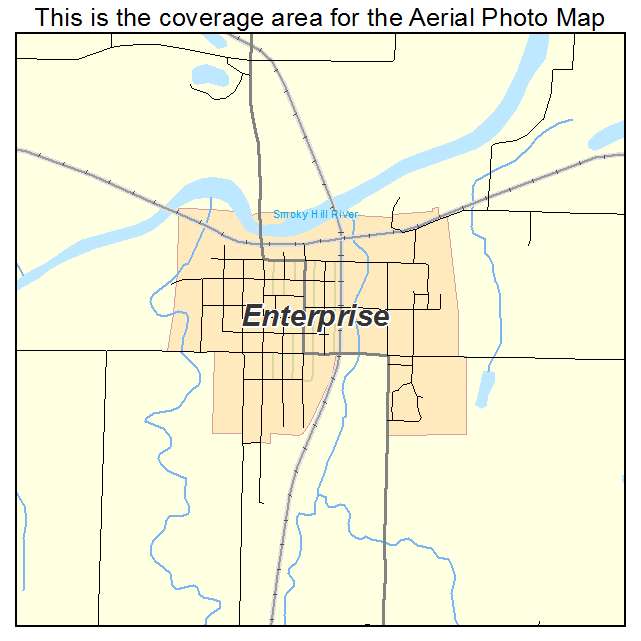 Enterprise, KS location map 