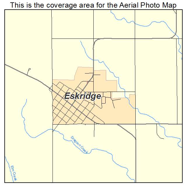 Eskridge, KS location map 