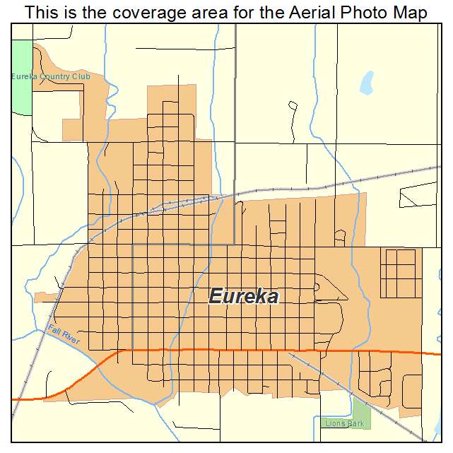 Eureka, KS location map 