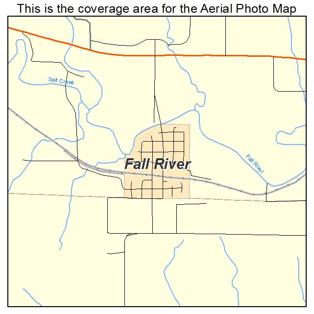 Fall River, KS location map 